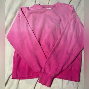 pink ombré champion crewneck